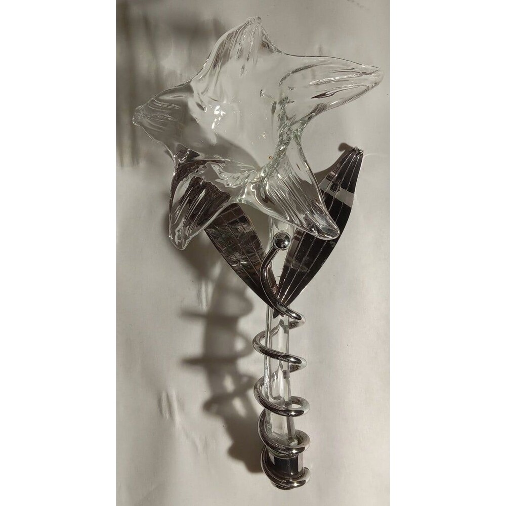 Oneida Art Nouveau Hand Blown Silver Plated Flower Vase